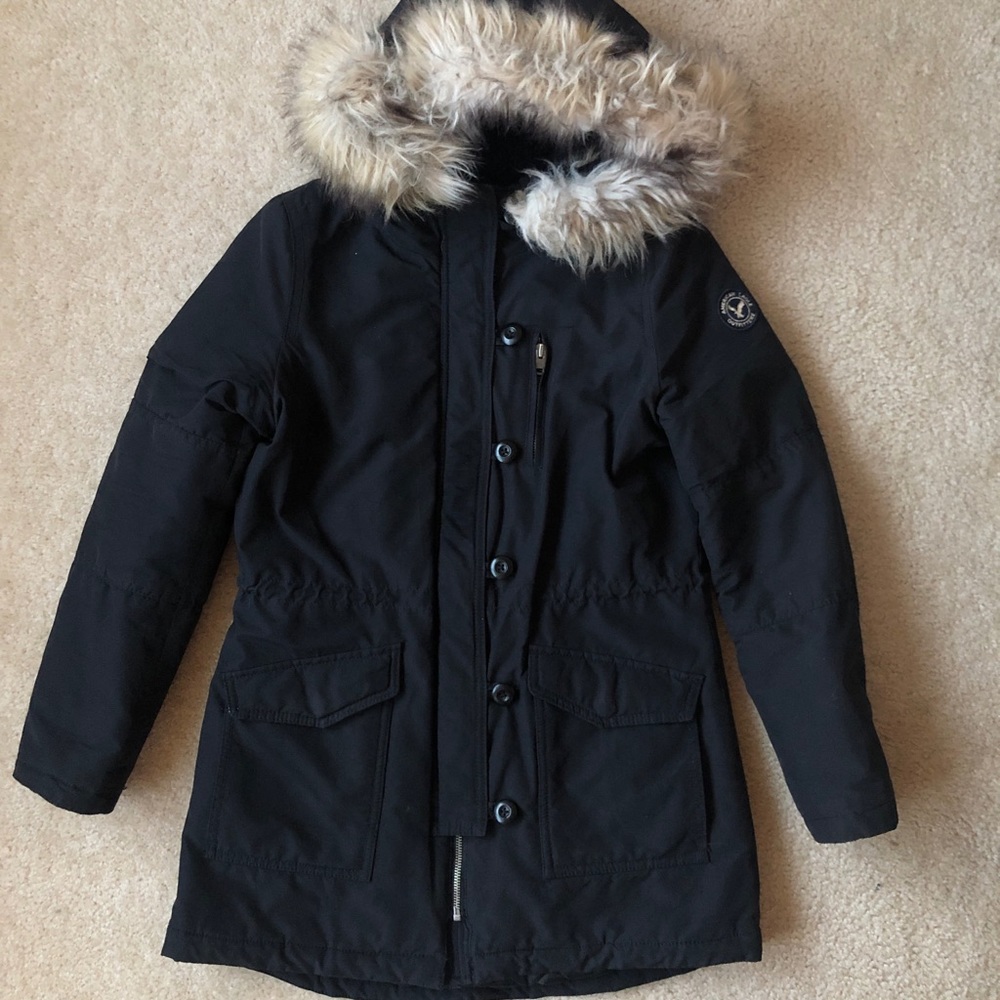 AEO Women’s fur hooded Winter Jacket